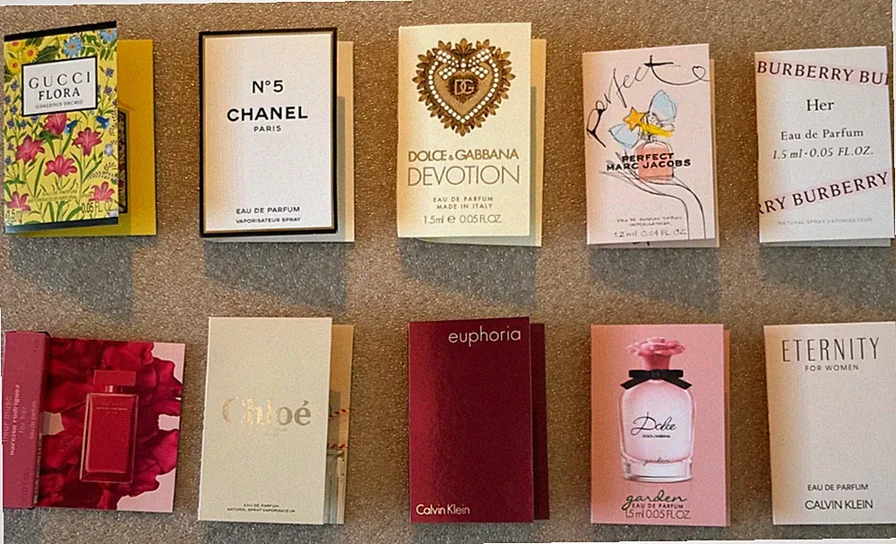 10 Pack Women's Designer Fragrance Sample Vials Travel Size Perfume Set L@@K!