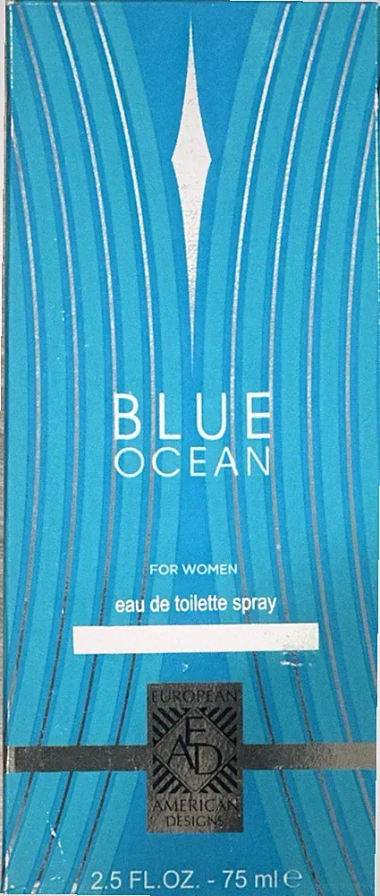 BLUE OCEAN women's designer EDT 2.5 oz perfume spray by EAD. Open box