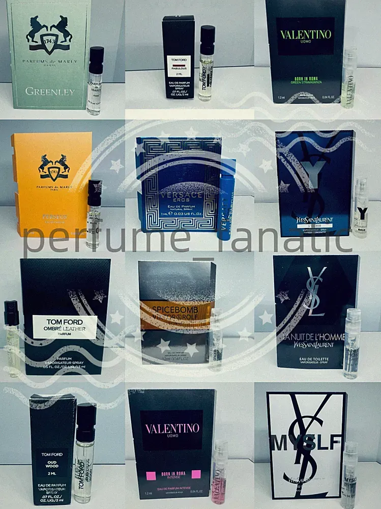 High-End Designer Men's Perfume Samples Spray Choose Scent