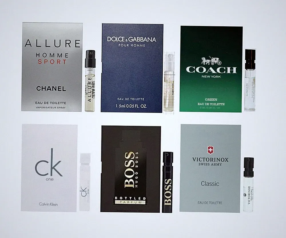 Men’s Designer Cologne Sample Set_6 Premium Vials Discovery Collection