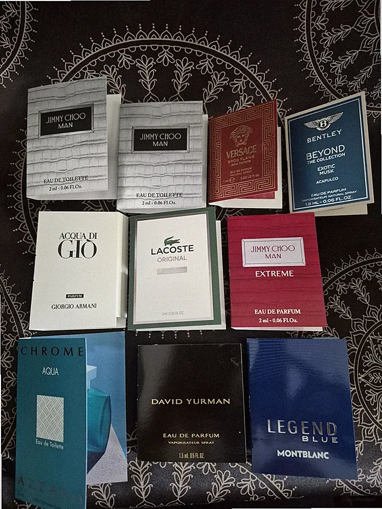 MENS DESIGNER Cologne/Perfume SAMPLE VIALS LOT OF 10